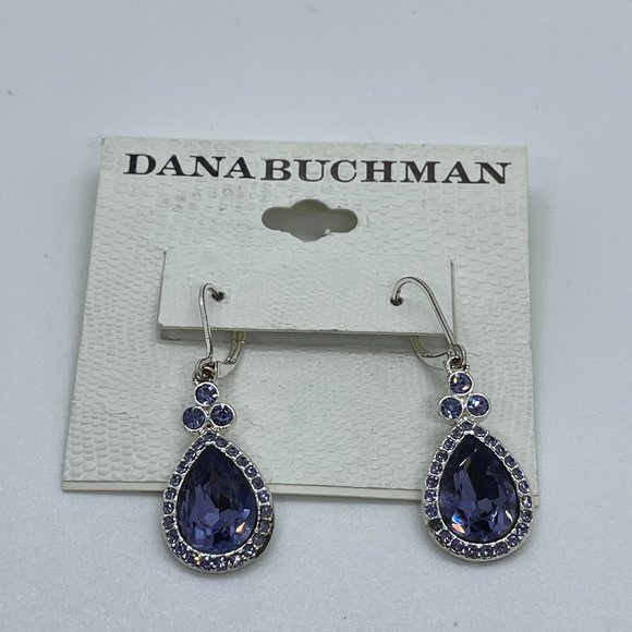 Dana Buchman Purple Earrings - Picture 1 of 1